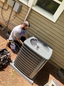 Temperature Pro Carolinas working on the AC System